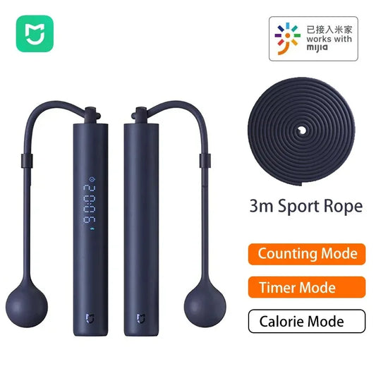 Mijia Smart Skipping Jump Rope Digital Counter with App Adjustable Calorie Calculation Sport Fitness Exercise Lose Weight