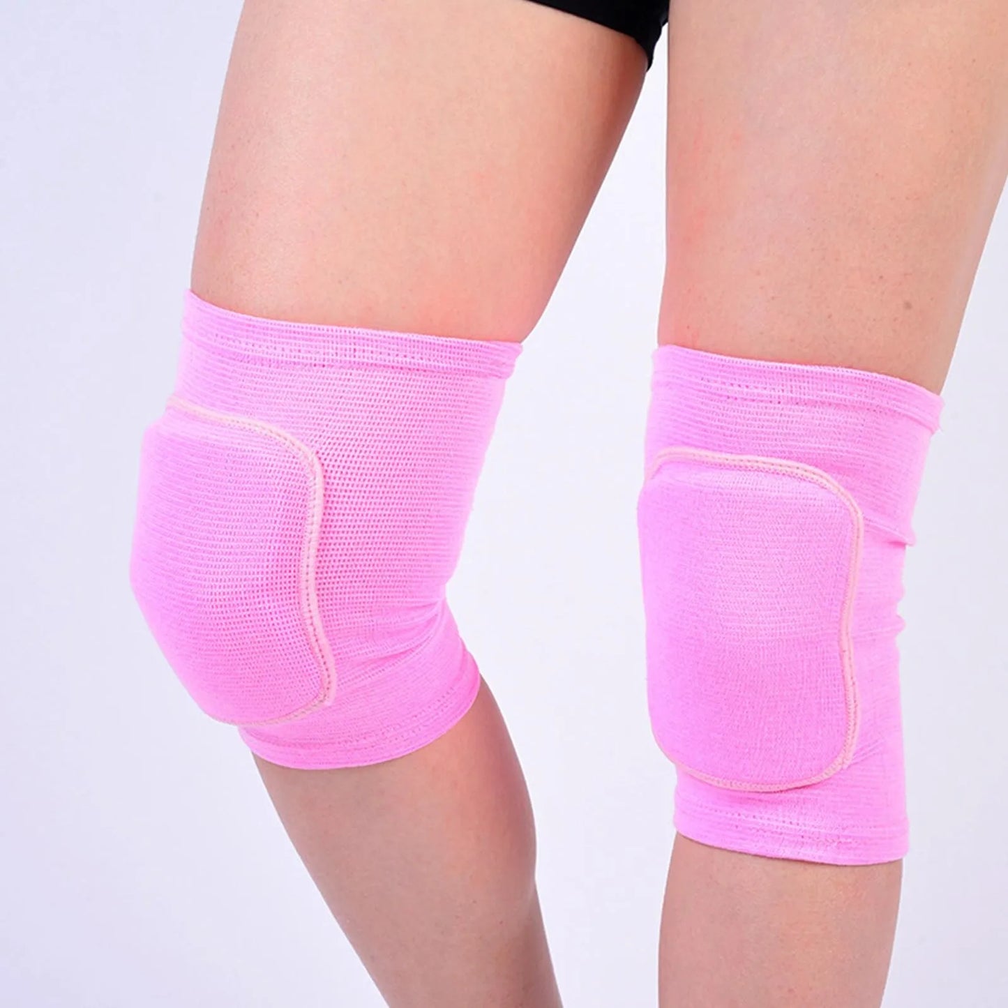 2pcs Sports Compression Knee Pads Elastic Knee Protector Thickened Sponge Knee Brace Support for Dancing Workout Training