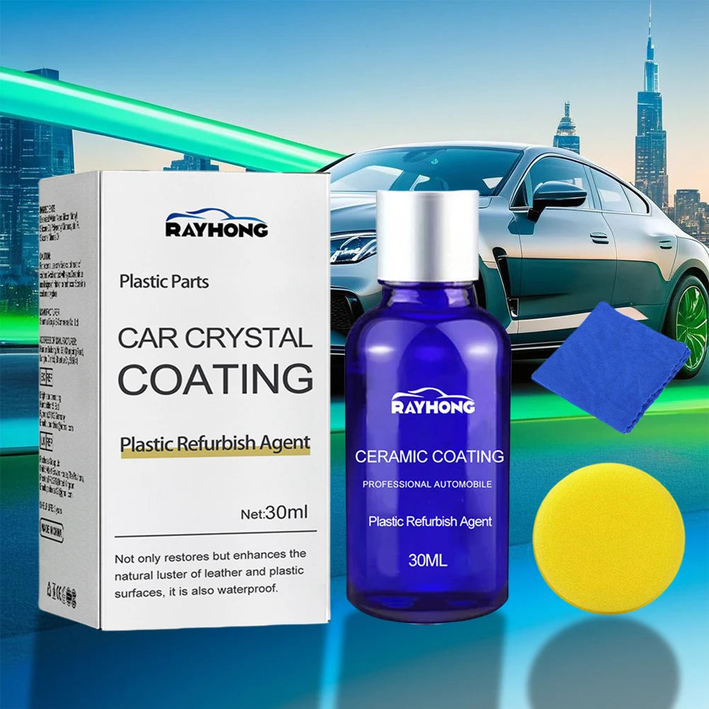30ml Car Ceramic Coating Plastic Parts Crystal Coating Plastic Refurbishment Ceramic Coating Plastic Parts Refurbish Restoration