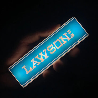 New Convenience Store Refrigerator Stickers Magnetic Fridge Stickers Lightbox Toy Model Light Signs Home Decorative Ornaments