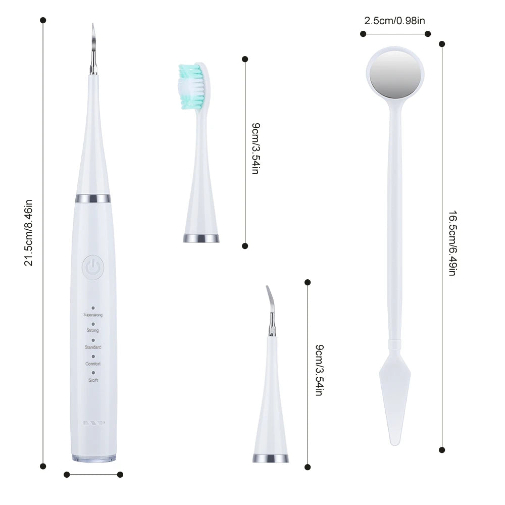 Electric Toothbrush Sonic Dental Teeth Whitening Kit Tooth Whitener Calculus Tartar Remover Tools Cleaner Stain Oral Care