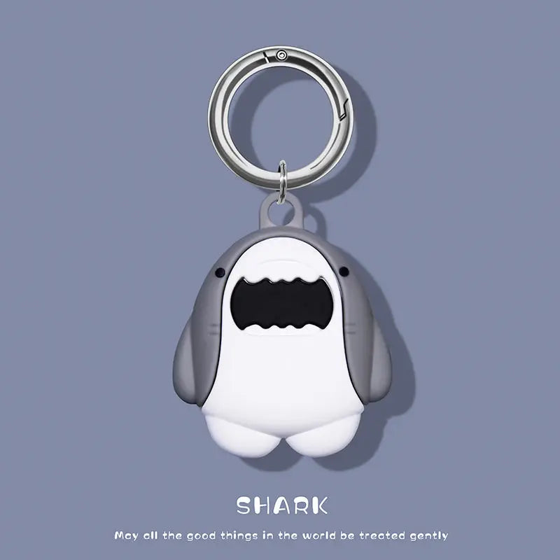 Cute cartoon For Apple Airtag Case Silicone Protective Cover Locator Tracker Keychain Shell