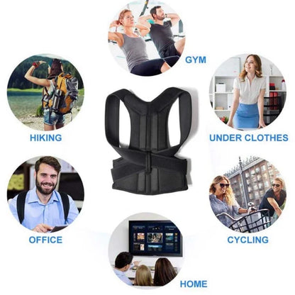 Adjustable Back Posture Corrector With Breathable Shoulder And Waist Support Straps For Boys And Girls To Relieve Back Pain
