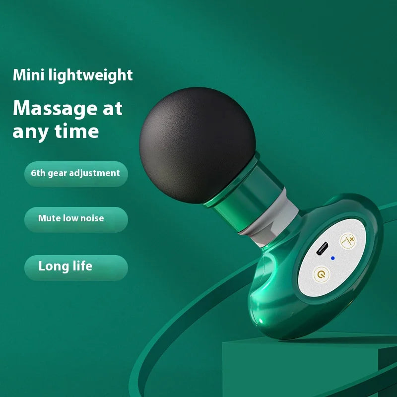 Portable Mini Wireless Massage Gun Home Electric Sports Handheld Fascial Gun Body Deep Tissue Muscle Vibration Fitness Massager