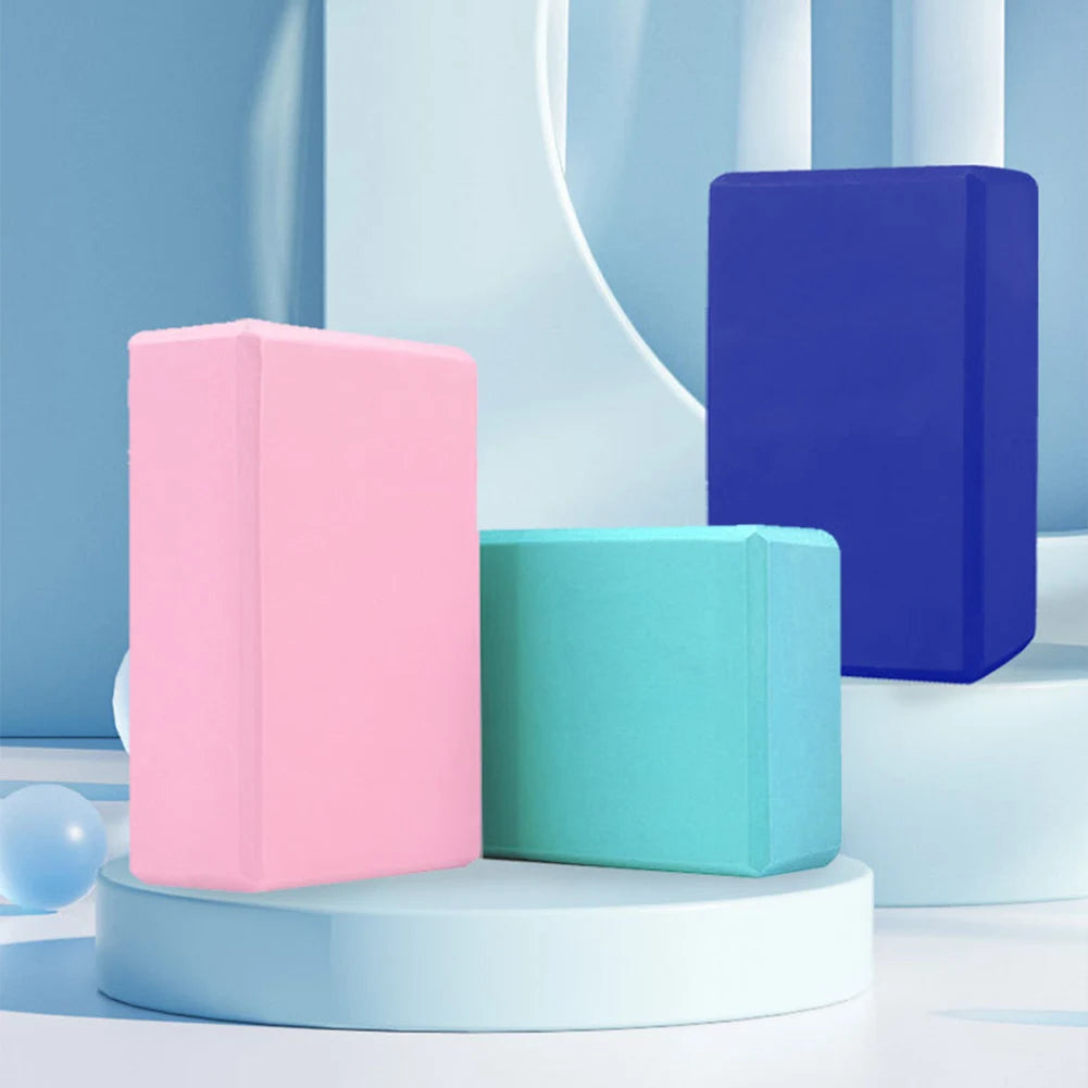 EVA Yoga Block Solid Color Yoga Balance Bricks Moisture-Proof High Density Yoga Blocks Body Shaping Yoga Blocks for Yoga Pilates