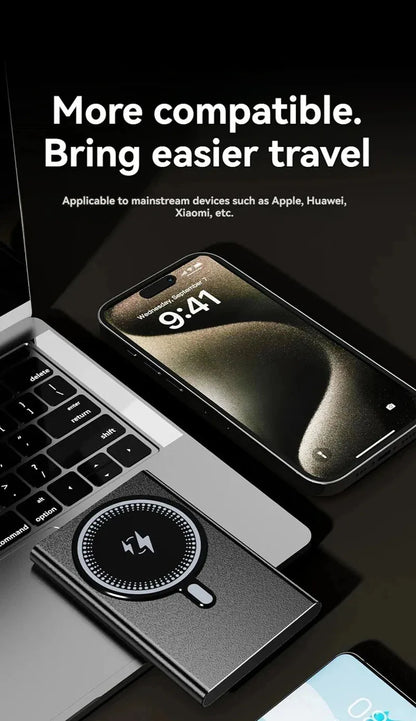 5000/10000mAh Thin Wireless Power Bank Potable Charging Mobile Powerbank Magnetic External Battery for iPhone Huawei Xiaomi 2025