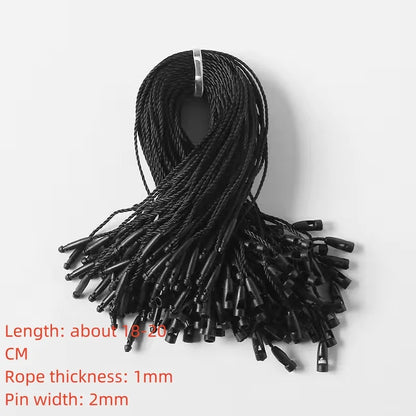 100pcs 20cm Length Clothing Tag  Loop Pins Security Loop Tag Fasteners Price Tag Fastener