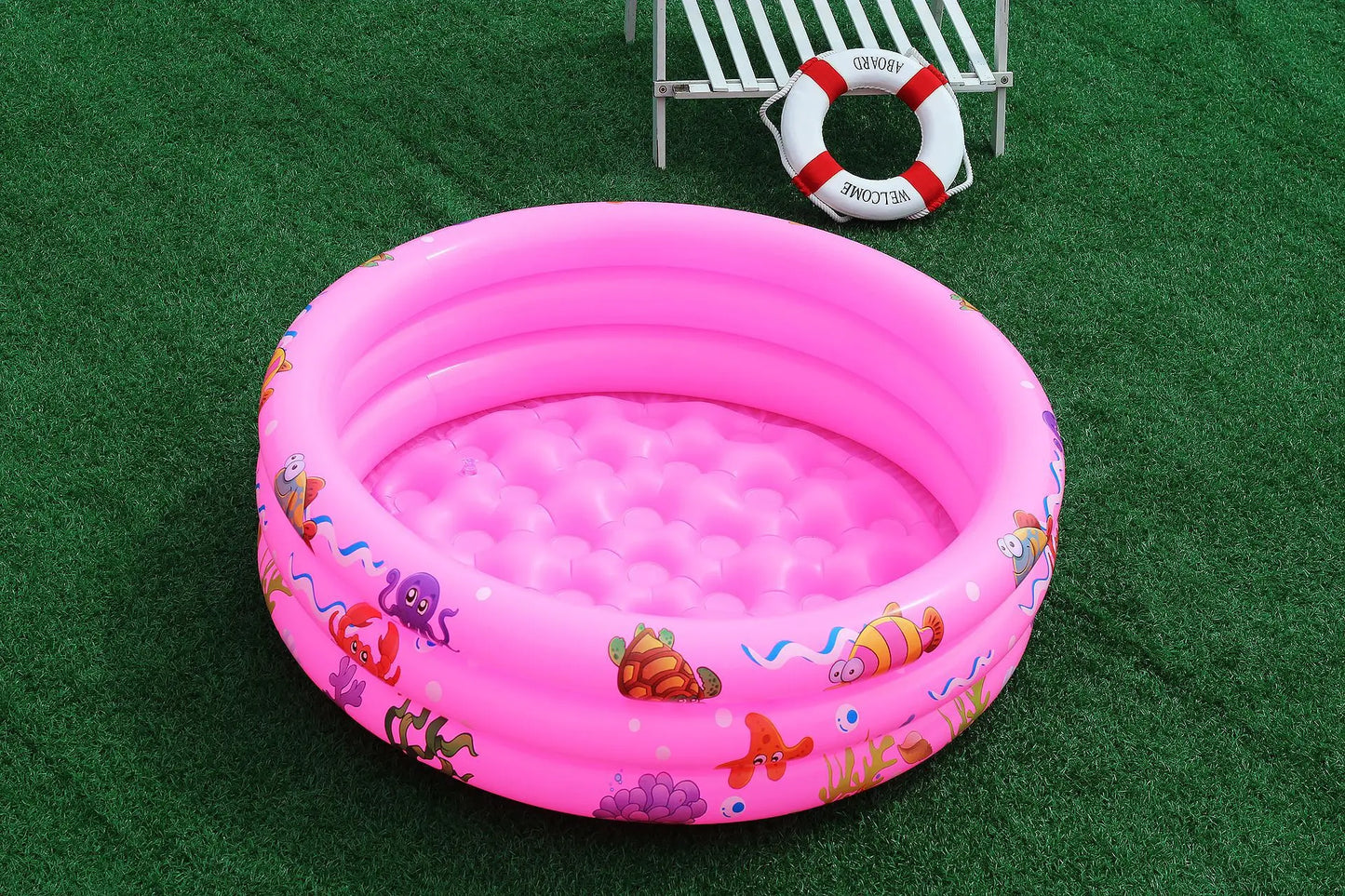 Reusable Inflatable Swimming Pool Double Layer Garden Portable Thickened For Kids Water Toys Party Round Indoor Outdoor Paddling