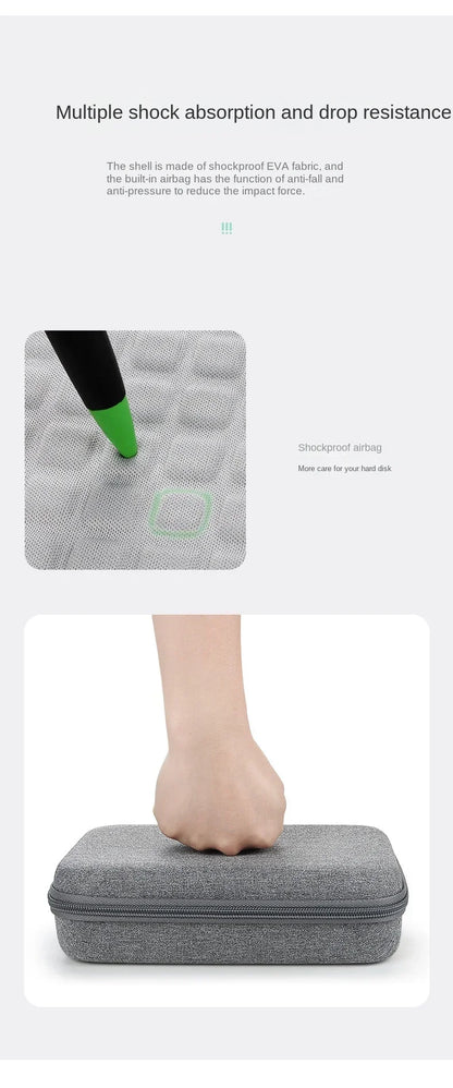 Large Capacity Travel Electronics Accessories Organizer Tablet Hard Disk Cable Portable Storage Bag EVA Airbag Travel Bags