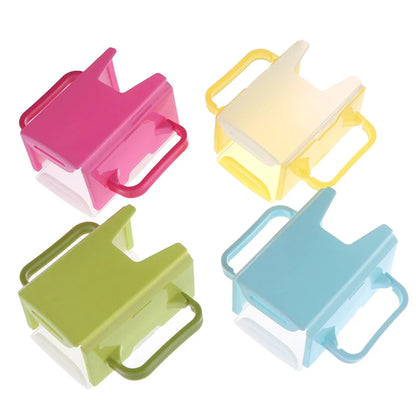 Infant Anti-Spill Cup Holder Bottle Cup Milk Holder Adjustable Safety Plastic Baby Toddler Juice Box Drinking