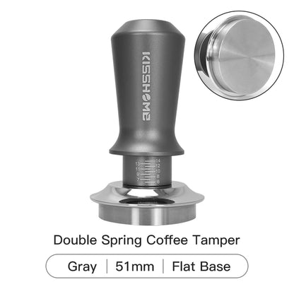 Coffee Tamper 30lb Constant Pressure Calibrated Double Spring 51mm 53mm 58mm Breville Espresso Maker Accsesories Barista Tools
