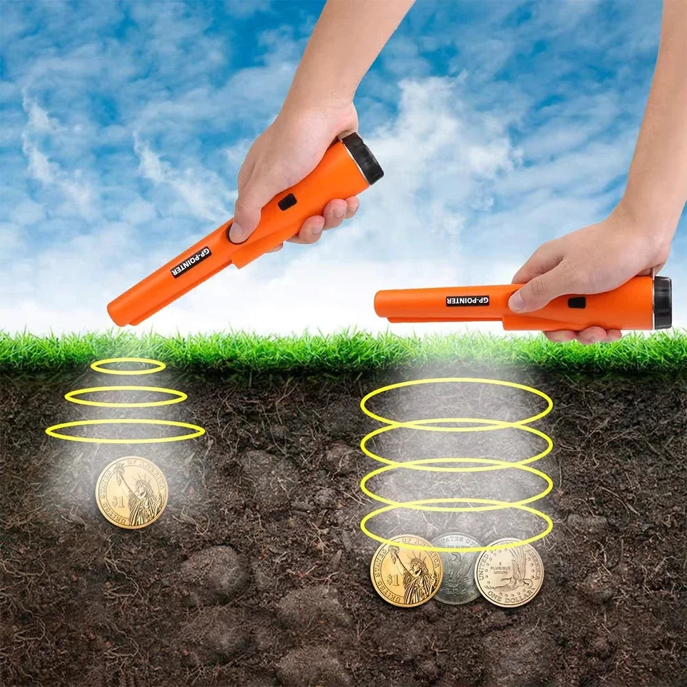 Metal Detector Professional Waterproof Handheld  Handheld  360° Scanning Unearthing Treasure Finder with High Sensitivity