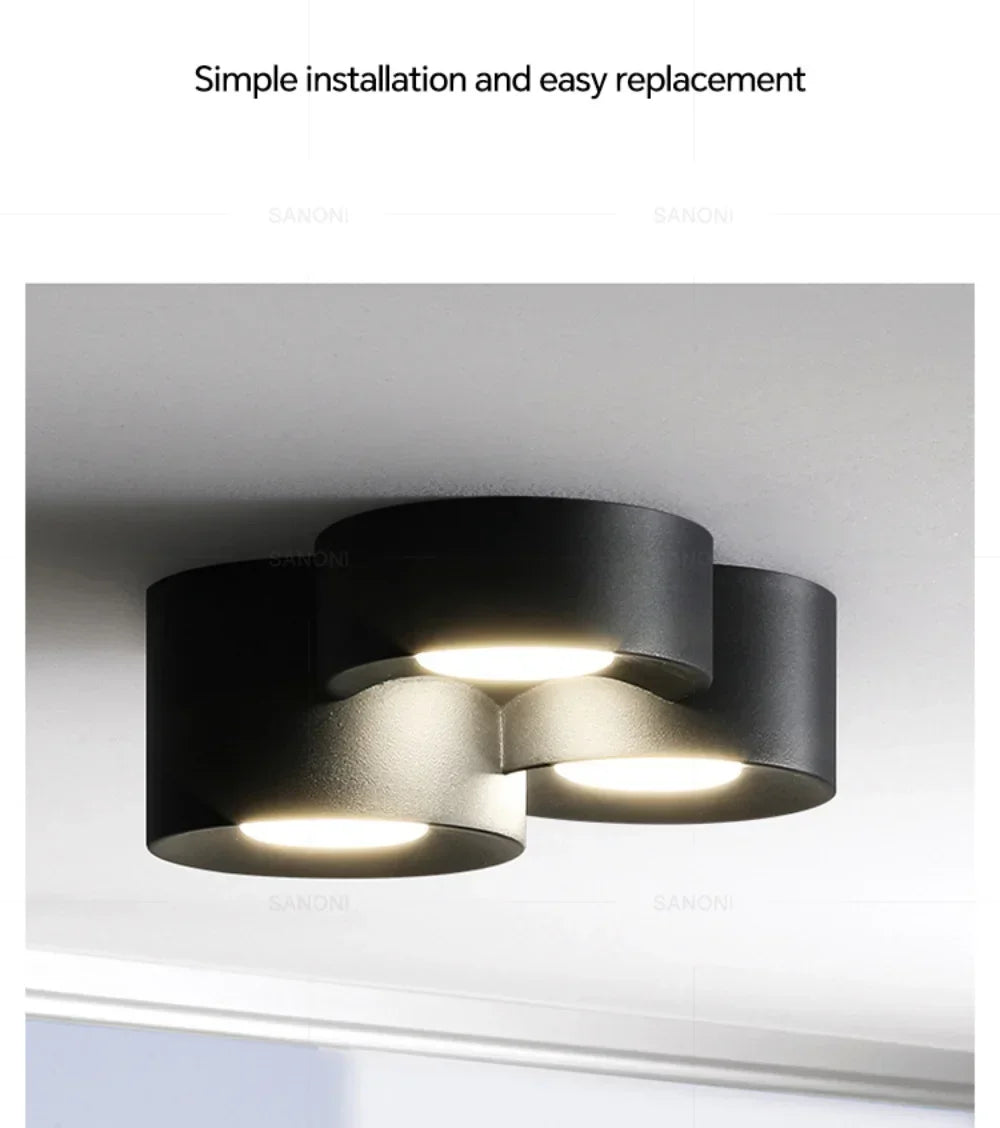 LED Ceiling Mounted Lights for Living Room Bedroom Hallway Corridor Modern Nordic Cylinder Minimalism Indoor Home Decoration