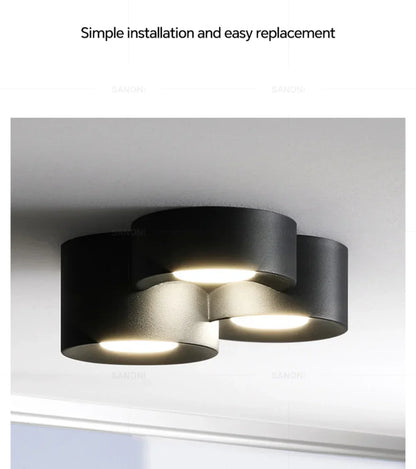 LED Ceiling Mounted Lights for Living Room Bedroom Hallway Corridor Modern Nordic Cylinder Minimalism Indoor Home Decoration
