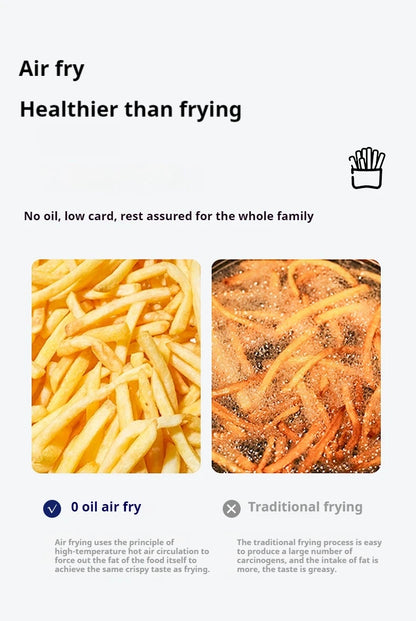 High-end smart air fryer, baking and frying dual-purpose, fully automatic and efficient touch-screen air steam oven for commerci