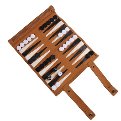 Backgammon Board Game Portable Backgammon Sets For Adults Travel Games Adult Roll Design Children's Puzzle Game Board Strategy