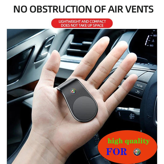 Magnetic Car Phone Holder Air Vent Clip Mount GPS Support  For Alfa Romeo Giulia Stelvio Giulietta Spider GT 4C 8C Mito Brera