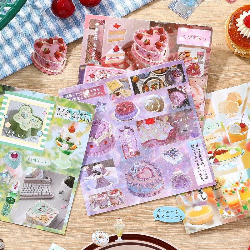Mr. Paper, Japanese Cuisine Dessert Themed Stickers, Phone Cases, Scrapbooks, Notebooks, Diaries, Decorative Stationery Stickers