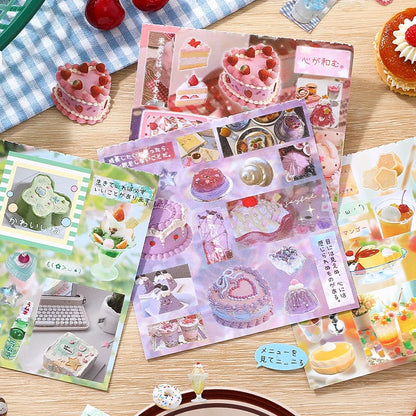 Mr. Paper, Japanese Cuisine Dessert Themed Stickers, Phone Cases, Scrapbooks, Notebooks, Diaries, Decorative Stationery Stickers
