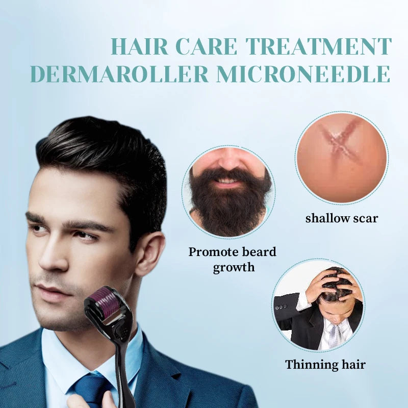 0.2/0.25/0.3mm 540 Derma Roller Skin Care Roller Beard Derma Roller DRS 540 Needles Microneedling Roller Hair Regrowth
