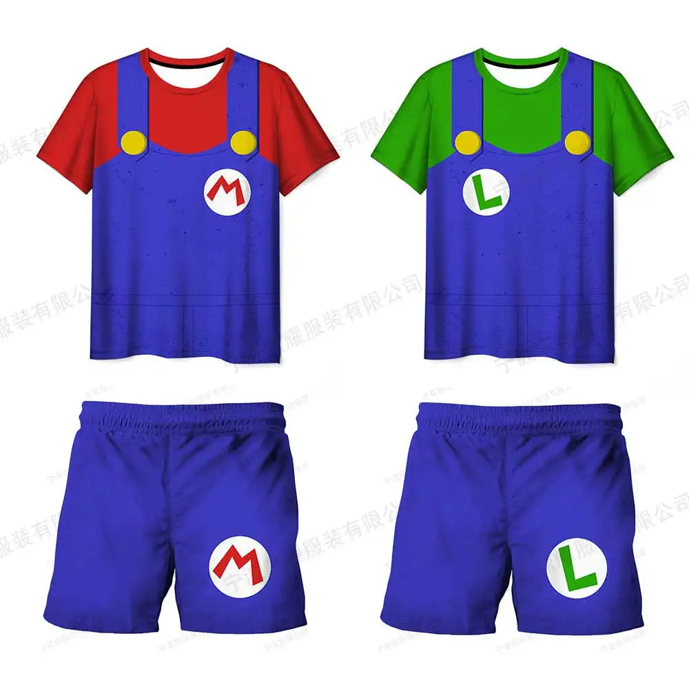 Baby Boys Girls Cartoon T-shirts Children Clothing Tops Tee Kids Boy T Shirt Summer Short Sleeve 3-14 Ys Child Clothes Shorts