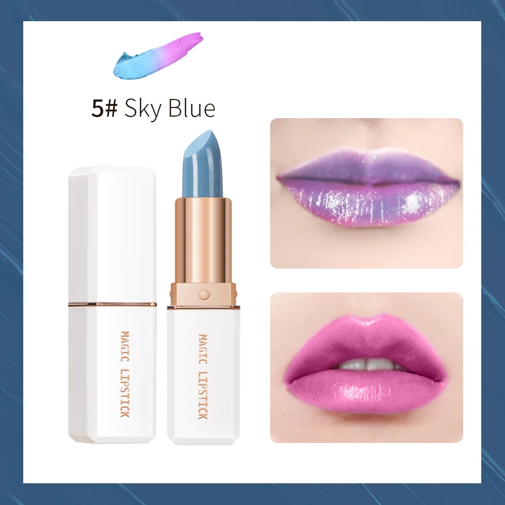 Magic Lipstick Temperature Color Changing Lip Stain Gloss Moisturizing Long Lasting Waterproof Lip Balm 6Colors Women Lipstick