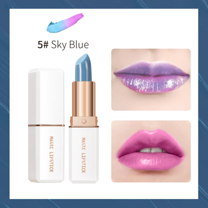 Magic Lipstick Temperature Color Changing Lip Stain Gloss Moisturizing Long Lasting Waterproof Lip Balm 6Colors Women Lipstick