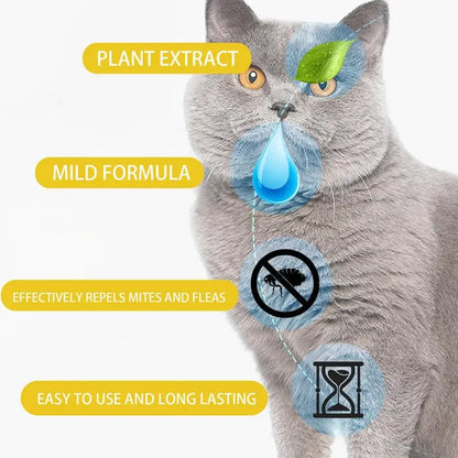 1ml Pet External Drops Tick Spray Fast-Acting Lice Remove Anti Flea Drops Tick Liquid Long Lasting Natural Pet Care Spray