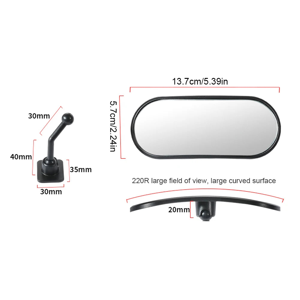 Baby Car Mirror Adhesive Mount Wide Angle Backseat Monitor Automotive Rearview Baby Observation Mirror Car Interior Accessories