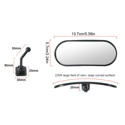 Baby Car Mirror Adhesive Mount Wide Angle Backseat Monitor Automotive Rearview Baby Observation Mirror Car Interior Accessories