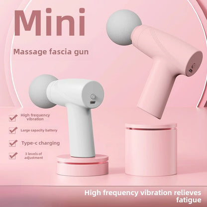 New Portable Mini Fascia Gun Multi-Stage Massage Gun Muscle Relaxation Massage Equipment Portable Vibration Massager