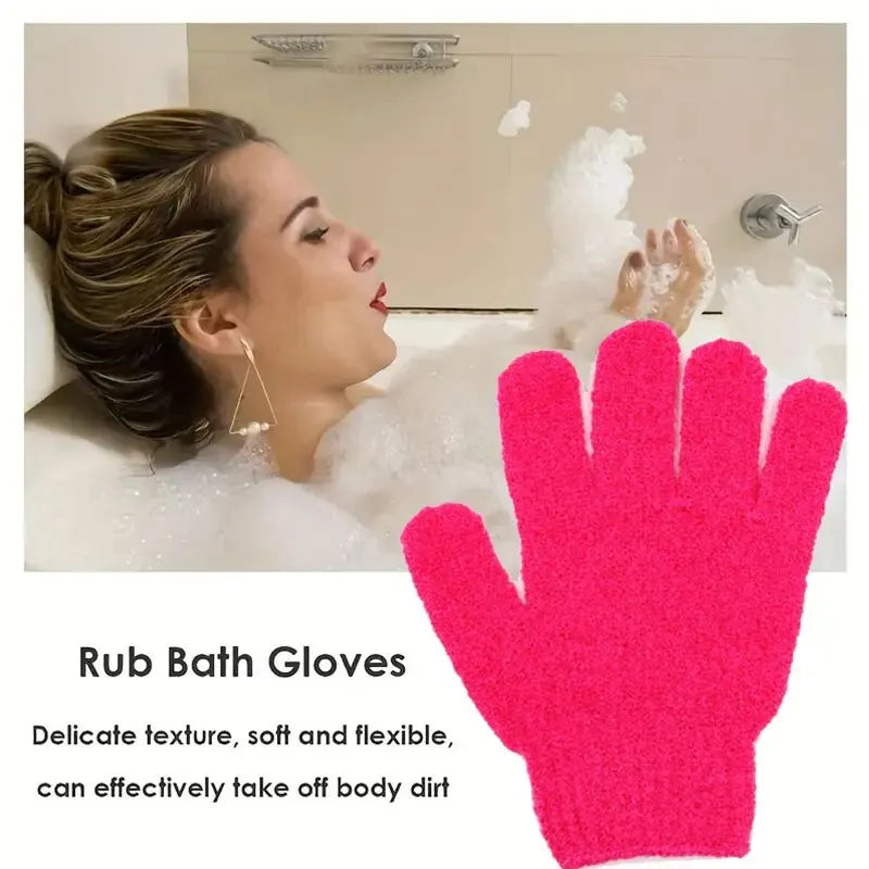 Bath Gloves Foam Mesh Massage Bath Gloves Scrub Bath Bath Accessories Exfoliator Mud Rub Back Bath Gloves