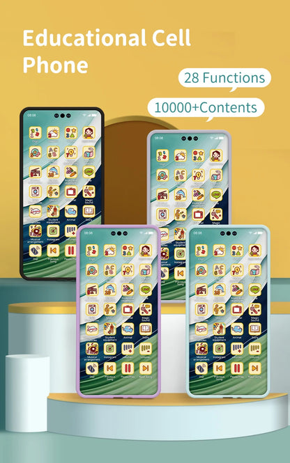 Baby Phone Toy Simulation Music Sound Telephone Toy Toddler Puzzle Early Education Toy Phone Mobile Phone Model Toy Gifts