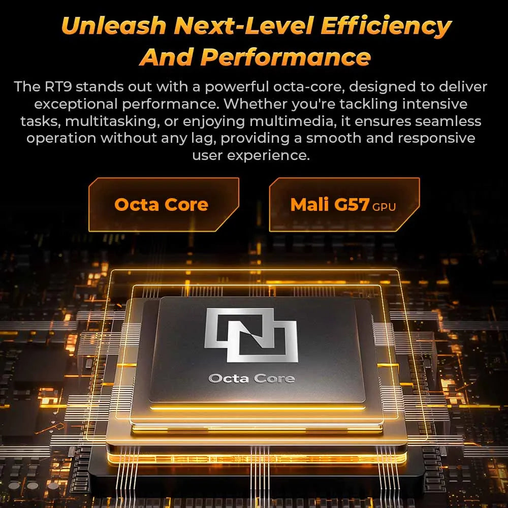 Oukitel RT9 Rugged TabletRugged Tablet 10.1" HD Display 24GB RAM 256GB Waterproof Tablet 11000mAh Battery Android 14.0 Tablet PC