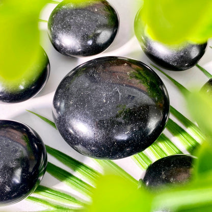 1PC High Quality Obsidian Palm Natural Crystal Palm,Gemstone Jewelry,Glitter, Healing crystal, Birthday gift