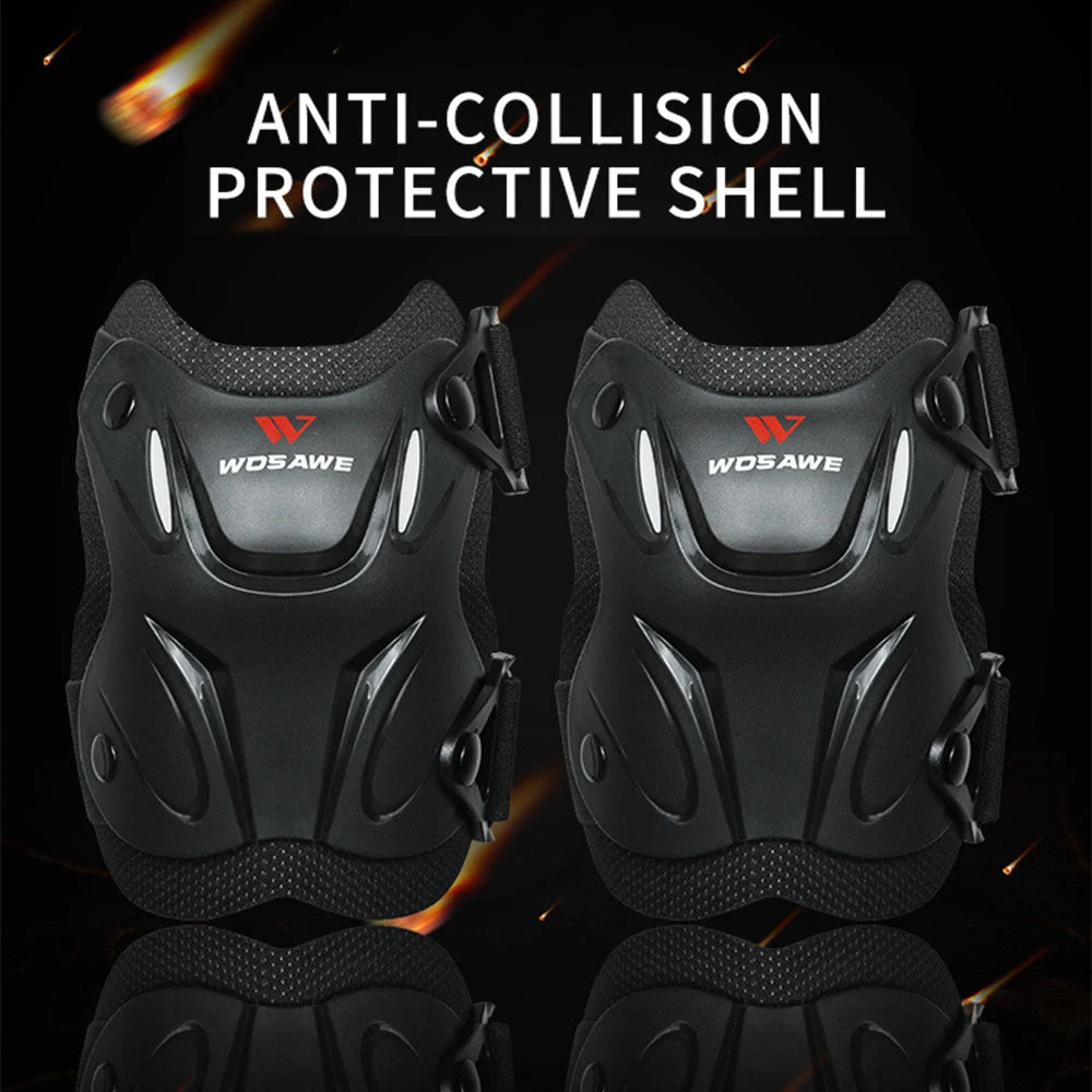 Cycle Elbow Knee Pads Bicycle MTB Motorcycle Riding Knee Support Protective Pads Guards Outdoor Sports Cycle Knee Protector Gear