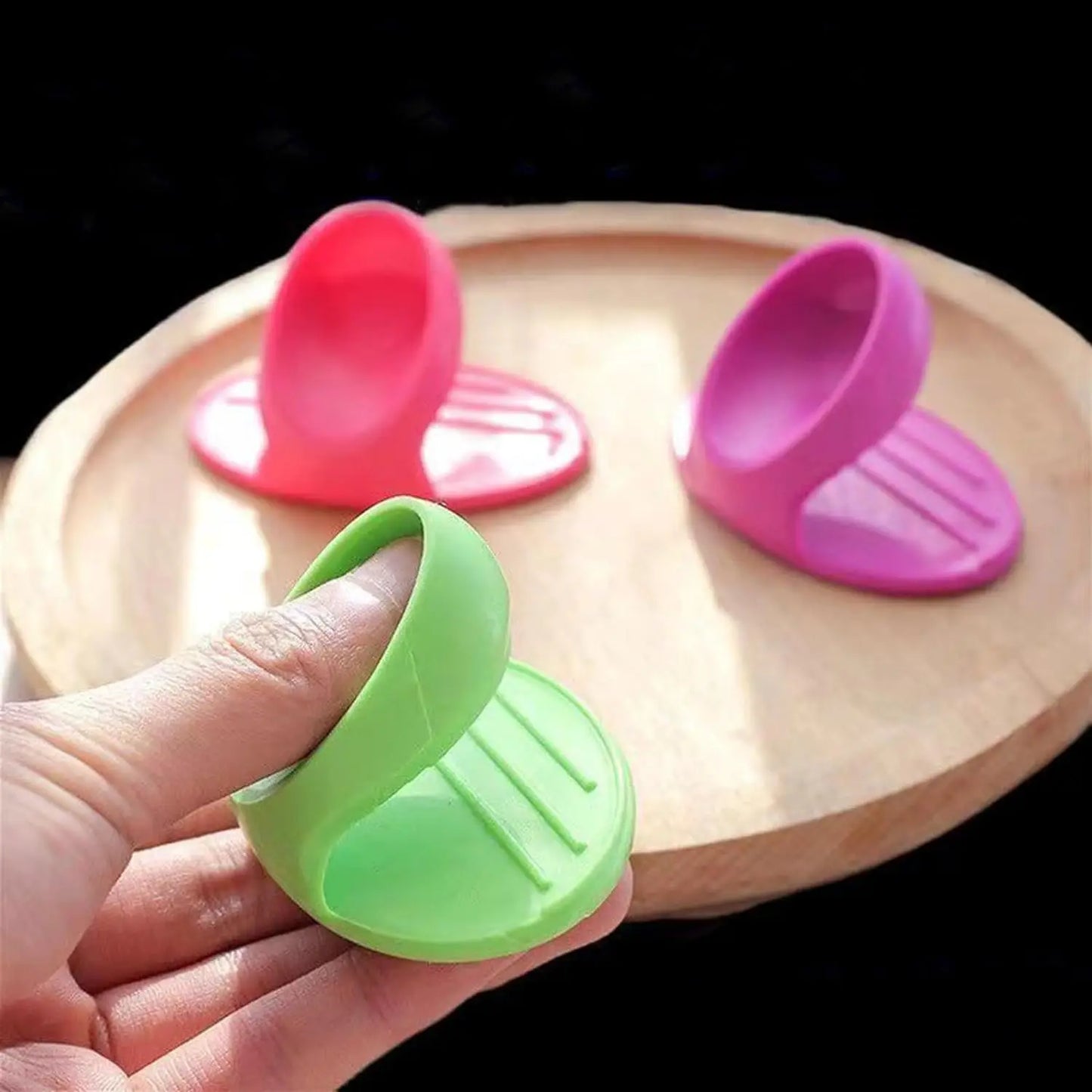 2Pcs Silicone Pot Holders, Heat Resistant Pot Holders, Mini Oven Mitts Rubber Oven Glove, Cooking Pinch Grips for Kitchen
