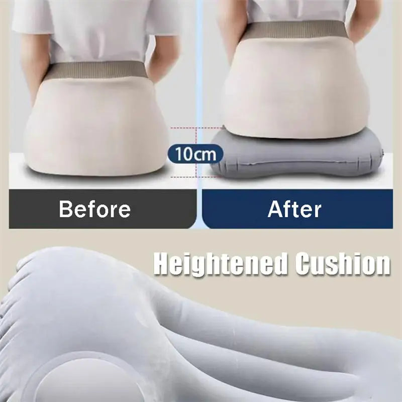 Camping Pillow Inflatable Travel Pillow 1pc Portable Neck Rest Press to Inflate Compact Air Pillow for Beach Office Home Travel