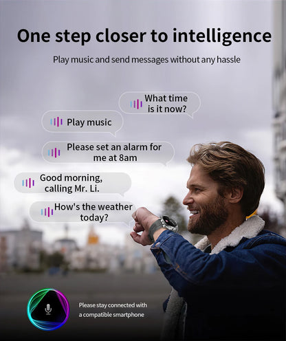 2025 Outdoor Sports Fitness Tracker Smart Watch 1.85 Inch HD Alomed 800mAh Lithium Battery Bluetooth LED Flashlight Smart Watch