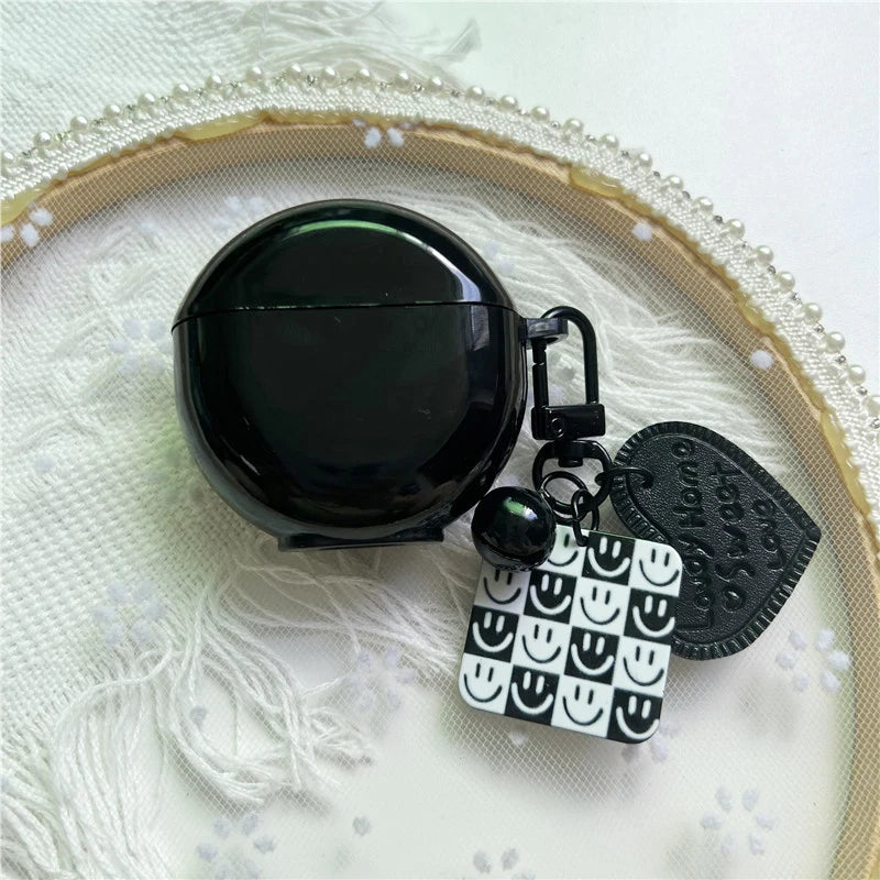 Cute Keyring Case for Lenovo HT38 Protective Cover Wireless Bluetooth Headphone Case for Lenovo HT38 Earbuds Cover