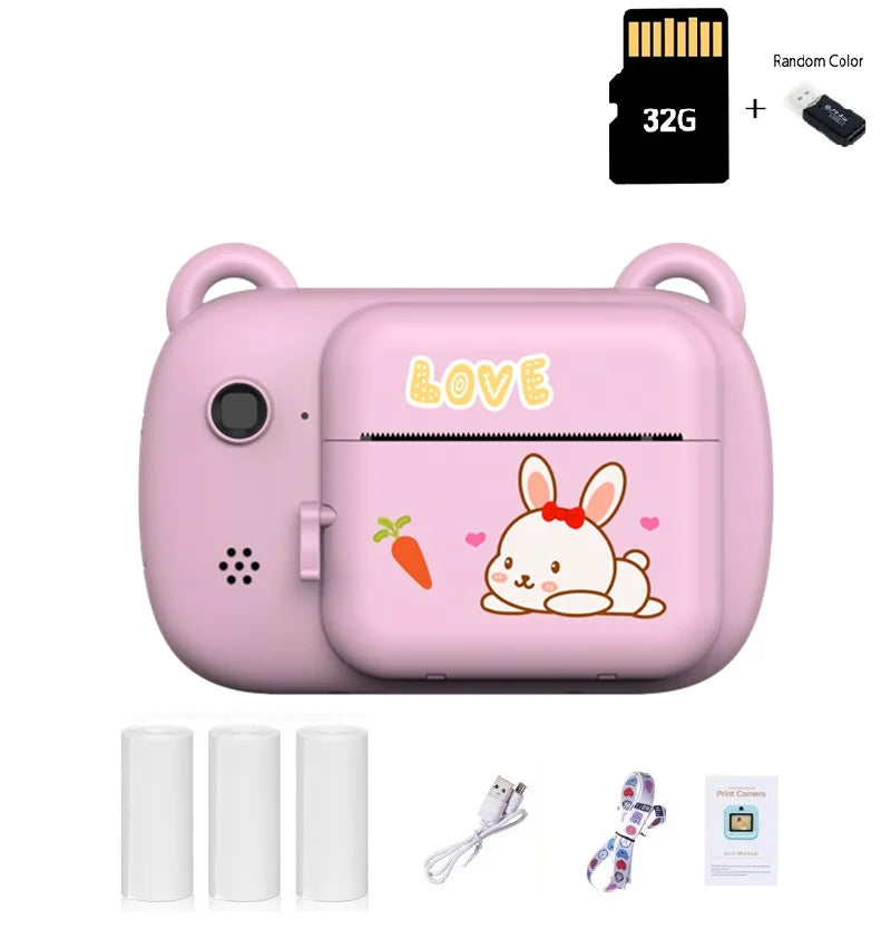Digital Children Camera Dual Camera Instant Printing Camera Kids Wireless Digital Camera Inkless Instant Photo Printing Camera