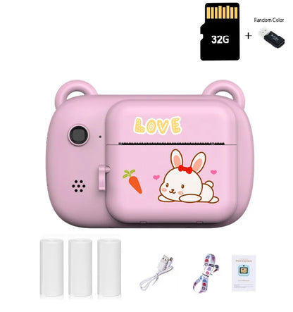 Digital Children Camera Dual Camera Instant Printing Camera Kids Wireless Digital Camera Inkless Instant Photo Printing Camera