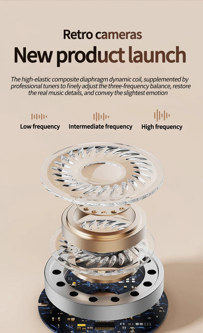 2025 New TWS Wireless Earphones with 5.4 Bluetooth 36 Hours Play Back Sport Earbuds with LED Display Headphones and Built-in Mic