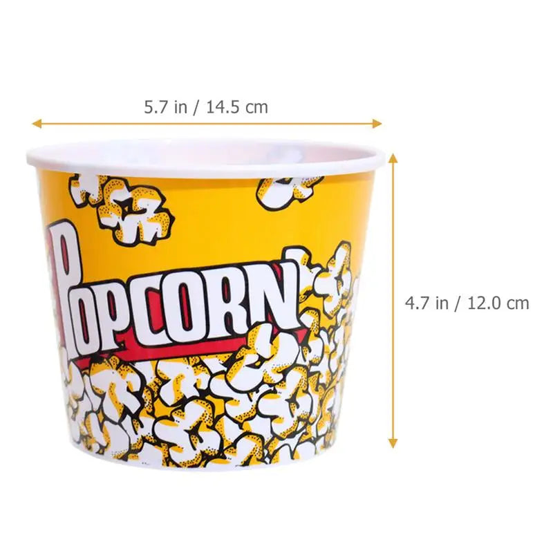 10Pcs Popcorn Bucket Snack Cup Party Favor Container Movie Night Treat Box Plastic Dinnerware Set Candy Holder Kids Supplies