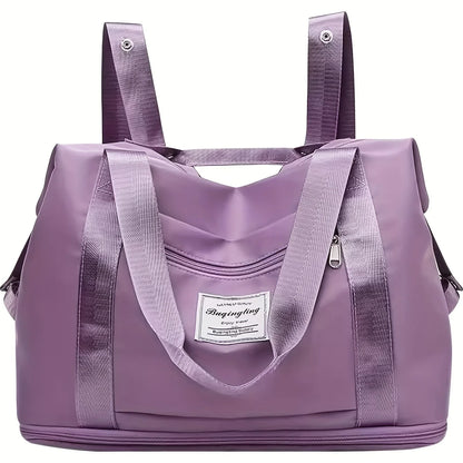 5 Ways to Carry Travel Bags, Expandable Sports Tote Fitness Bags, Travel Luggage Totes, Weekend Overnight Bags with Wet Pockets