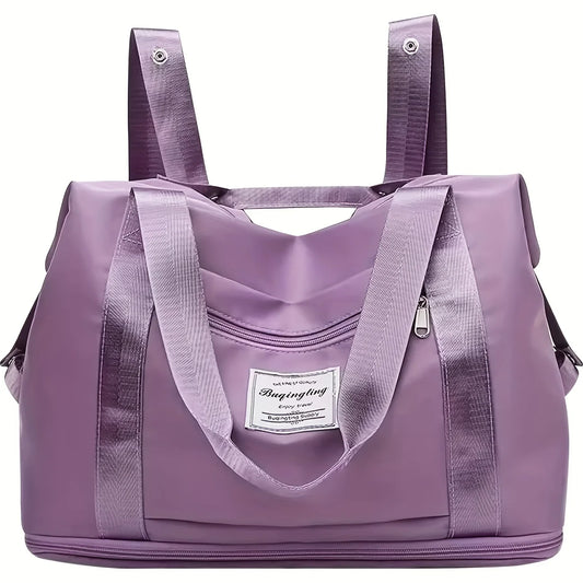 5 Ways to Carry Travel Bags, Expandable Sports Tote Fitness Bags, Travel Luggage Totes, Weekend Overnight Bags with Wet Pockets