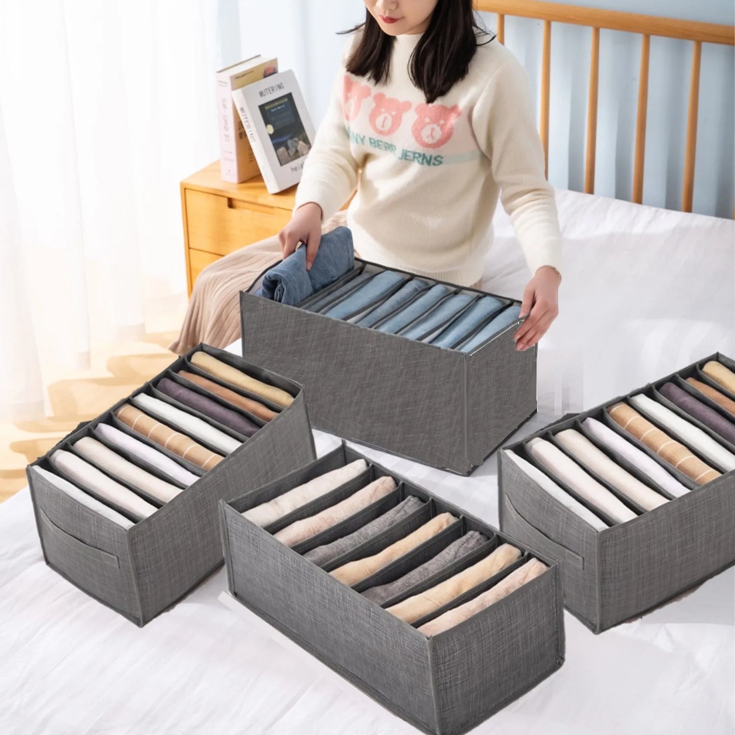 underwear organizer clothes wardrobes box closet room organizers foldable drawer home organization and storage bedroom shelf