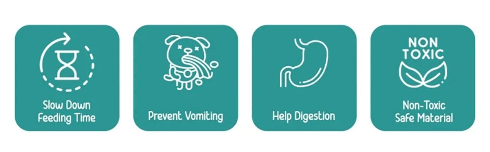 Slow Feeder Mat for Pets - Non-Toxic Silicone (Turquoise) Upgraded Anxiety and Boredom Relief Tool with Aluminum Bowl,17x11x2 in