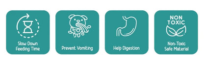 Slow Feeder Mat for Pets - Non-Toxic Silicone (Turquoise) Upgraded Anxiety and Boredom Relief Tool with Aluminum Bowl,17x11x2 in