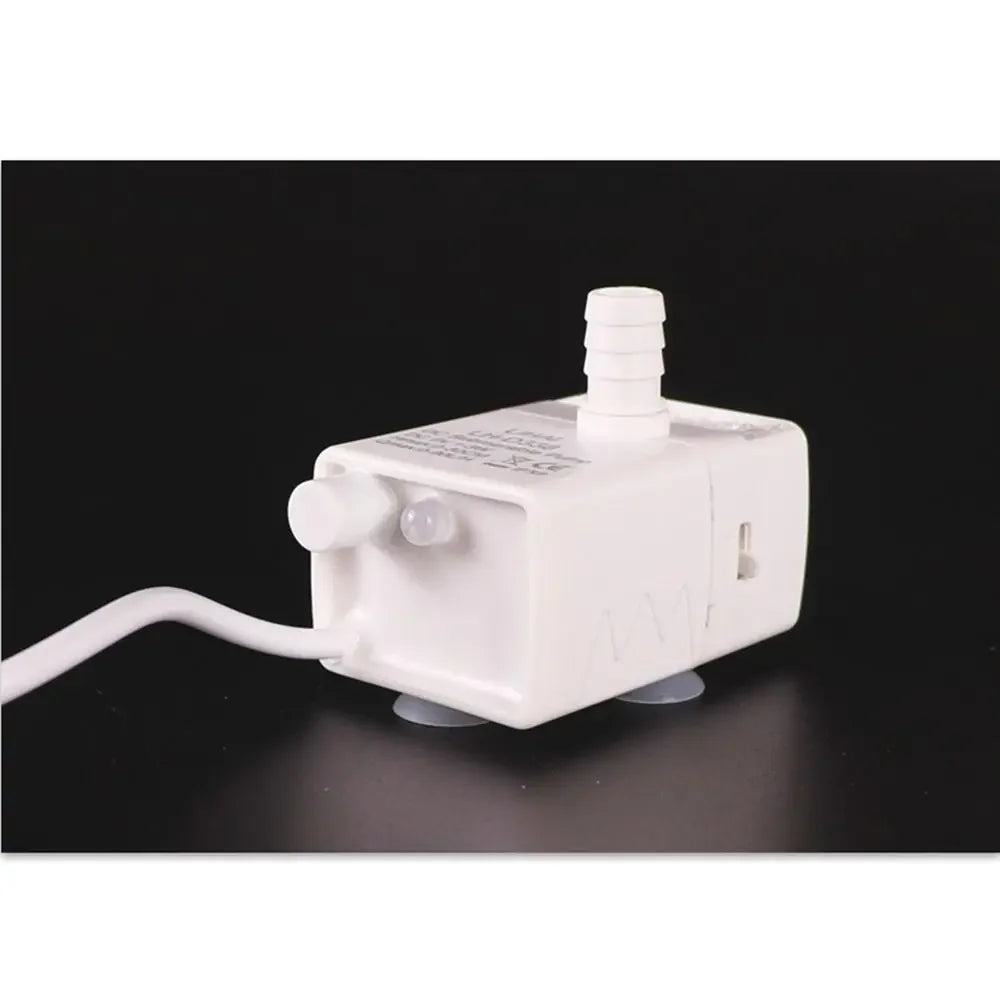 Ultra-quiet Pet Water Dispenser Pump LED Light 5V Mini Submersible Pump Large Flow Detachable Water Fountain Pump Replacement
